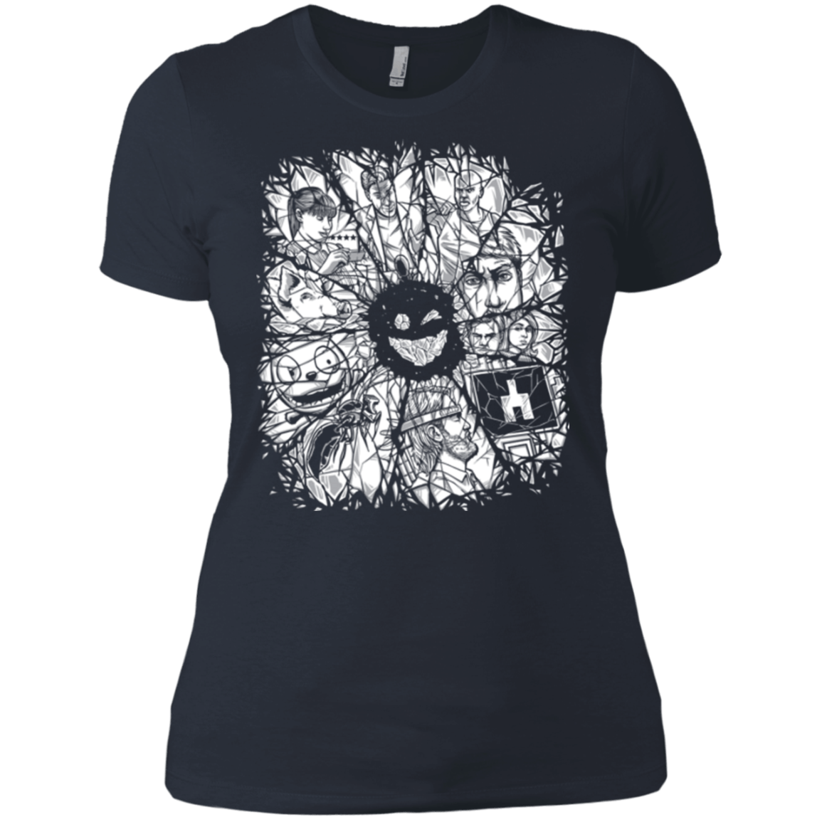 T-Shirts Indigo / X-Small Black Mirror Women's Premium T-Shirt