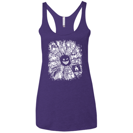 T-Shirts Purple Rush / X-Small Black Mirror Women's Triblend Racerback Tank