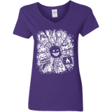 T-Shirts Purple / S Black Mirror Women's V-Neck T-Shirt