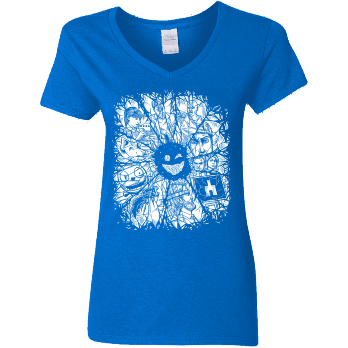 T-Shirts Royal / S Black Mirror Women's V-Neck T-Shirt