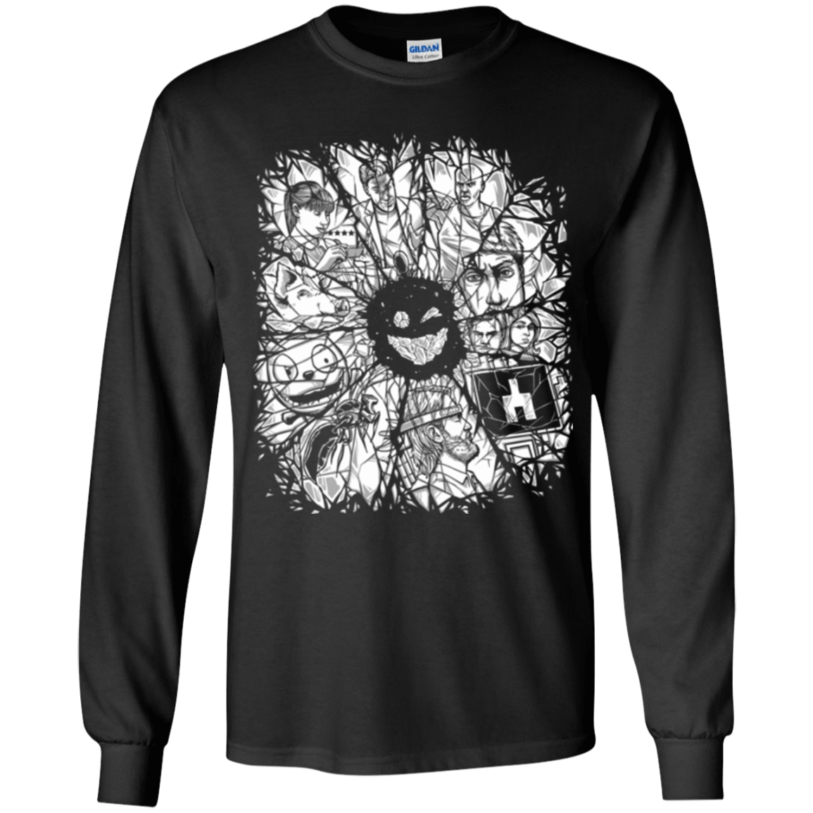 T-Shirts Black / YS Black Mirror Youth Long Sleeve T-Shirt