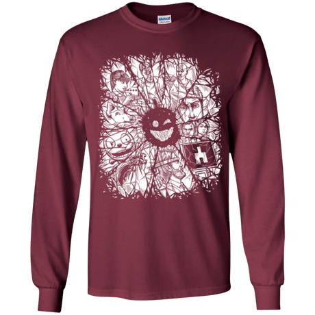 T-Shirts Maroon / YS Black Mirror Youth Long Sleeve T-Shirt