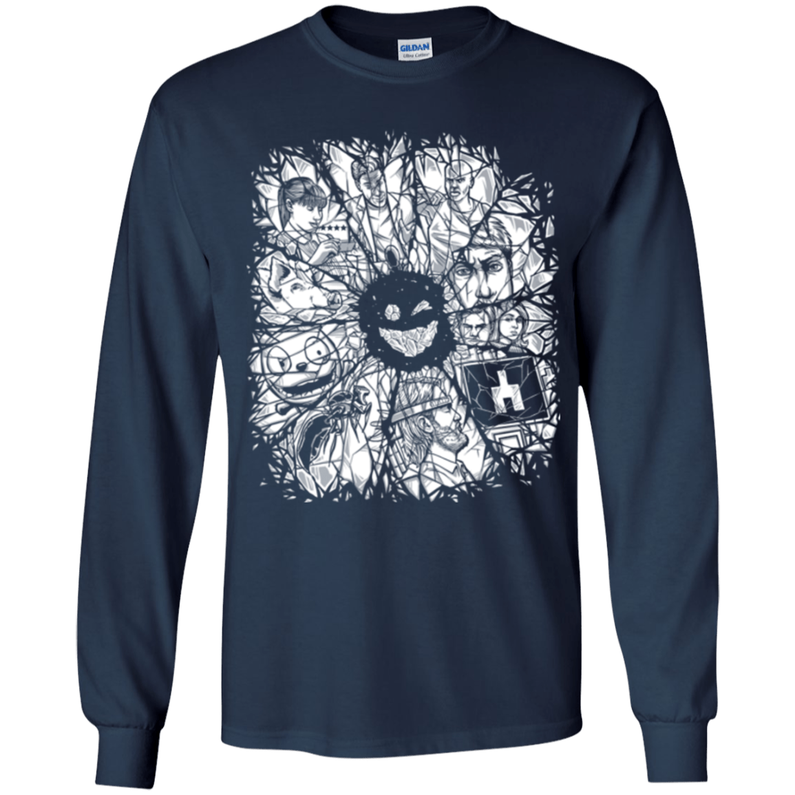 T-Shirts Navy / YS Black Mirror Youth Long Sleeve T-Shirt