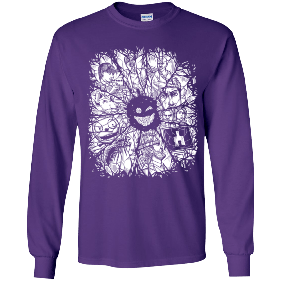 T-Shirts Purple / YS Black Mirror Youth Long Sleeve T-Shirt