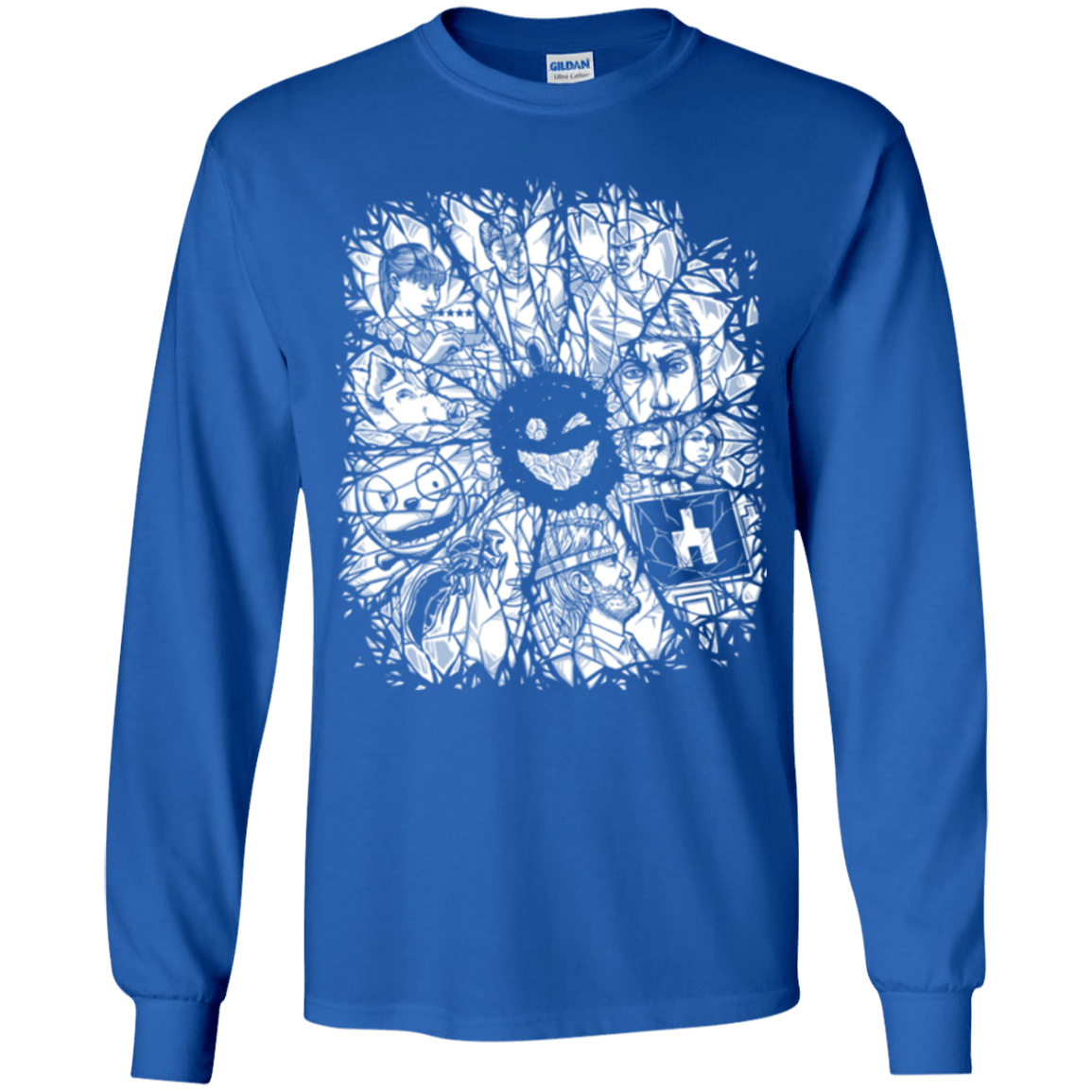 T-Shirts Royal / YS Black Mirror Youth Long Sleeve T-Shirt