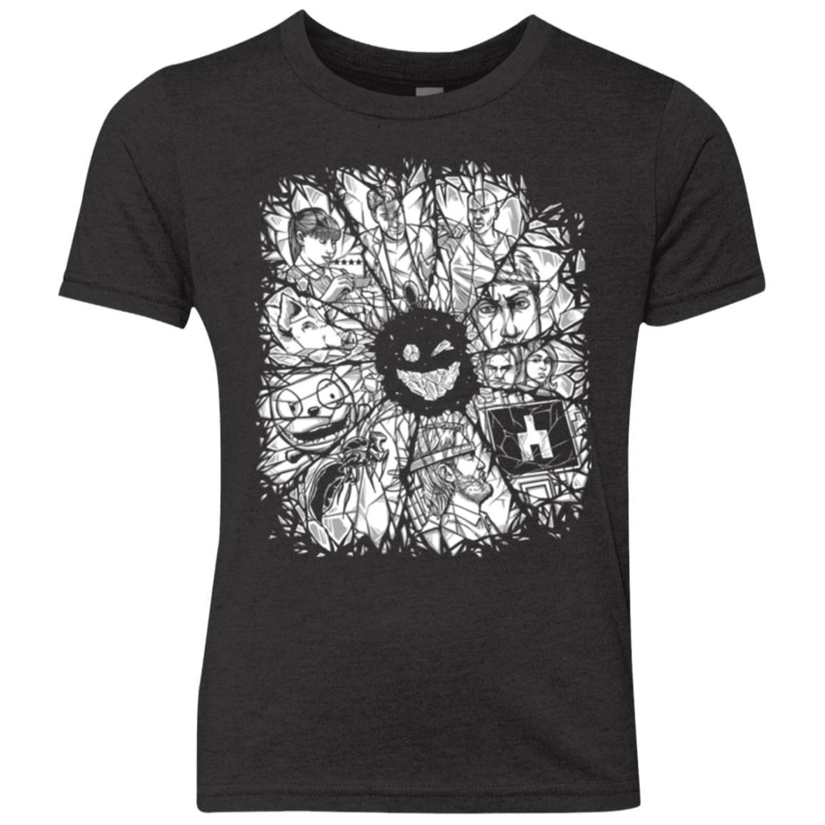 T-Shirts Vintage Black / YXS Black Mirror Youth Triblend T-Shirt