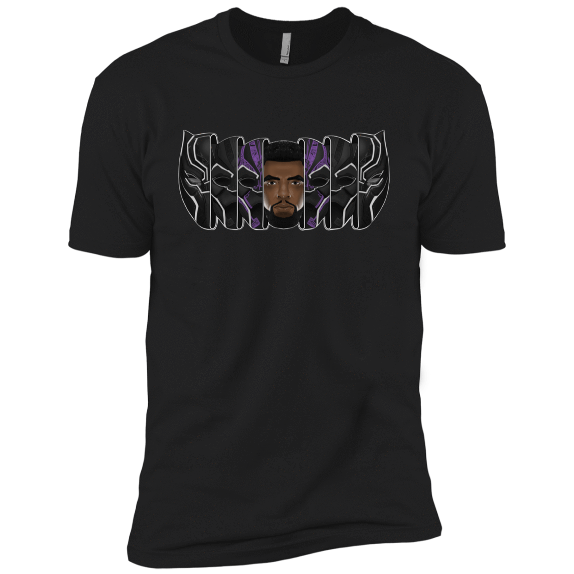 T-Shirts Black / YXS Black Panther Mask Boys Premium T-Shirt