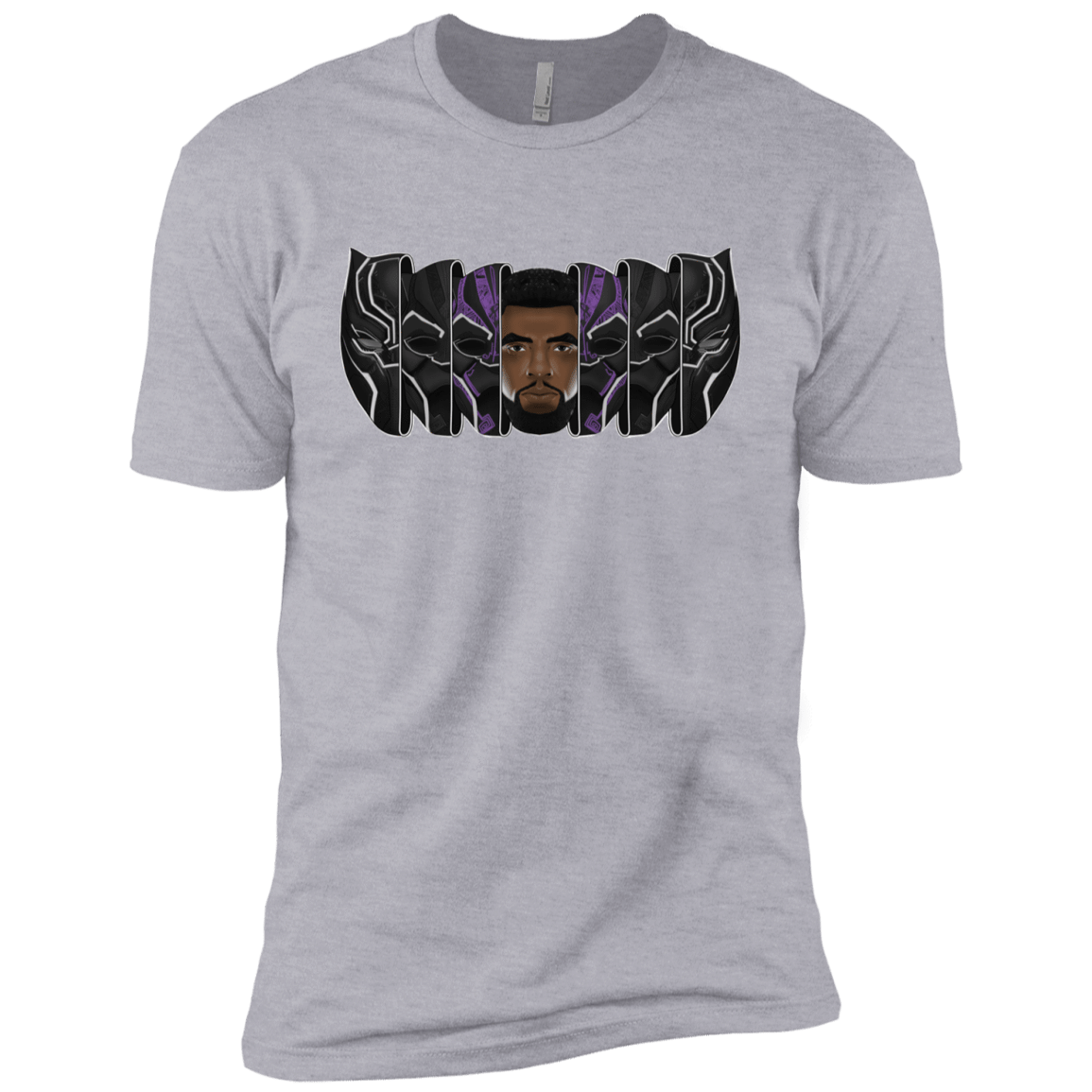 T-Shirts Heather Grey / YXS Black Panther Mask Boys Premium T-Shirt