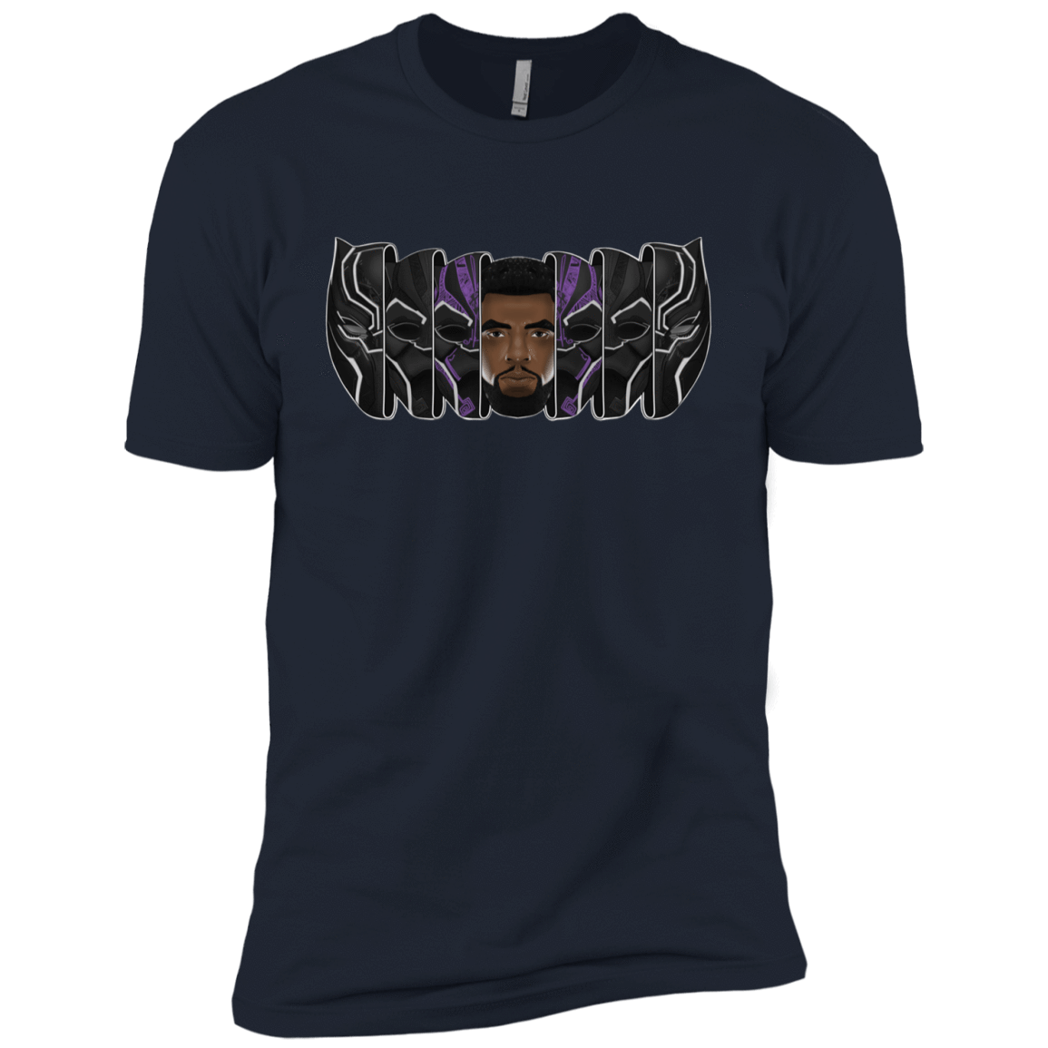 T-Shirts Midnight Navy / YXS Black Panther Mask Boys Premium T-Shirt