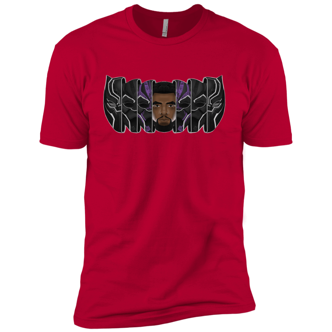 T-Shirts Red / YXS Black Panther Mask Boys Premium T-Shirt