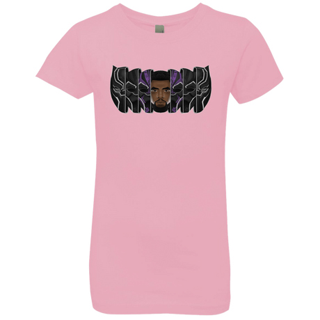 T-Shirts Light Pink / YXS Black Panther Mask Girls Premium T-Shirt