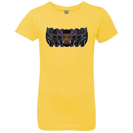 T-Shirts Vibrant Yellow / YXS Black Panther Mask Girls Premium T-Shirt