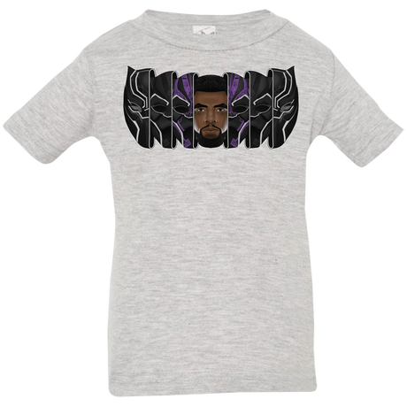 T-Shirts Heather Grey / 6 Months Black Panther Mask Infant Premium T-Shirt