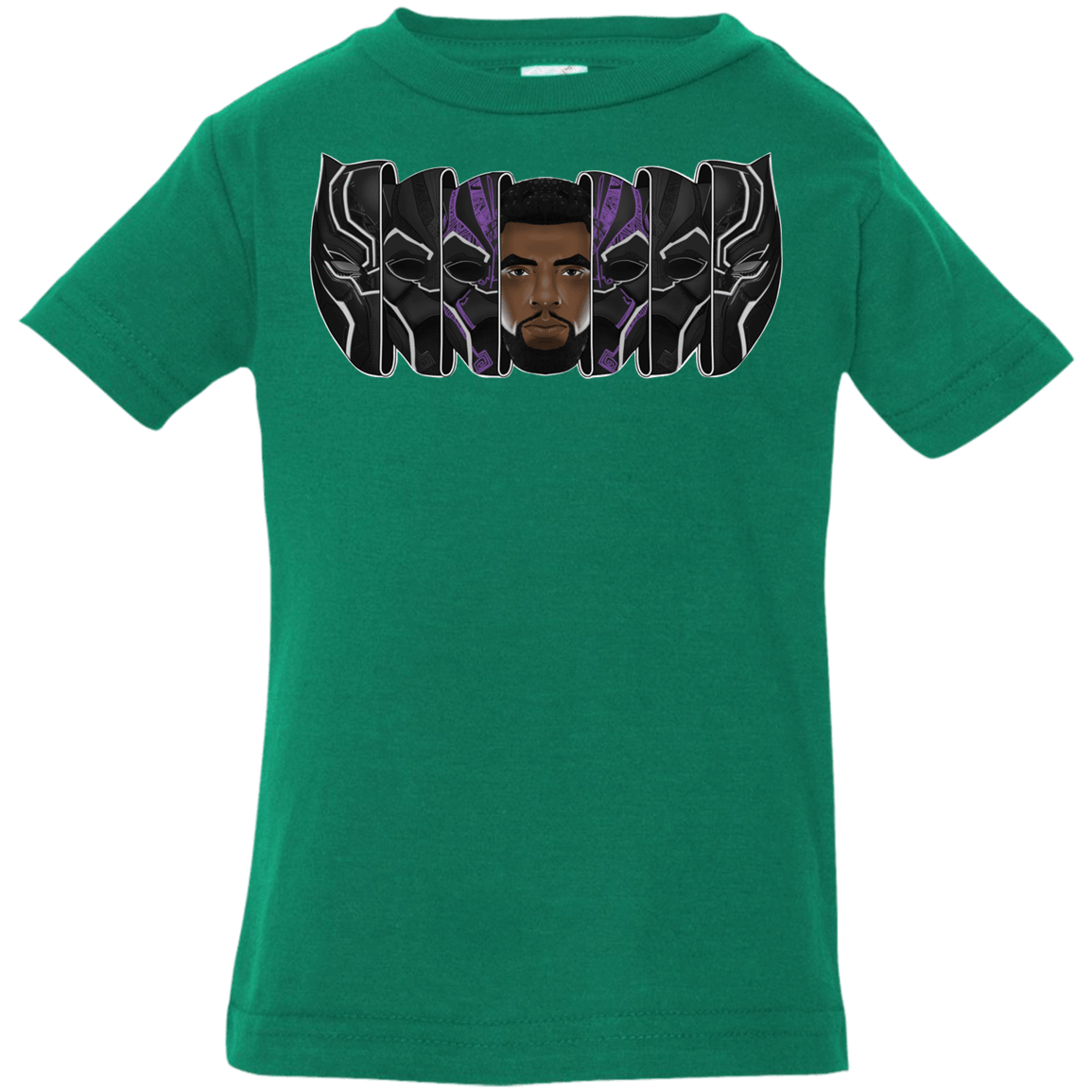 T-Shirts Kelly / 6 Months Black Panther Mask Infant Premium T-Shirt
