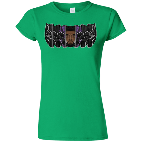 T-Shirts Irish Green / S Black Panther Mask Junior Slimmer-Fit T-Shirt