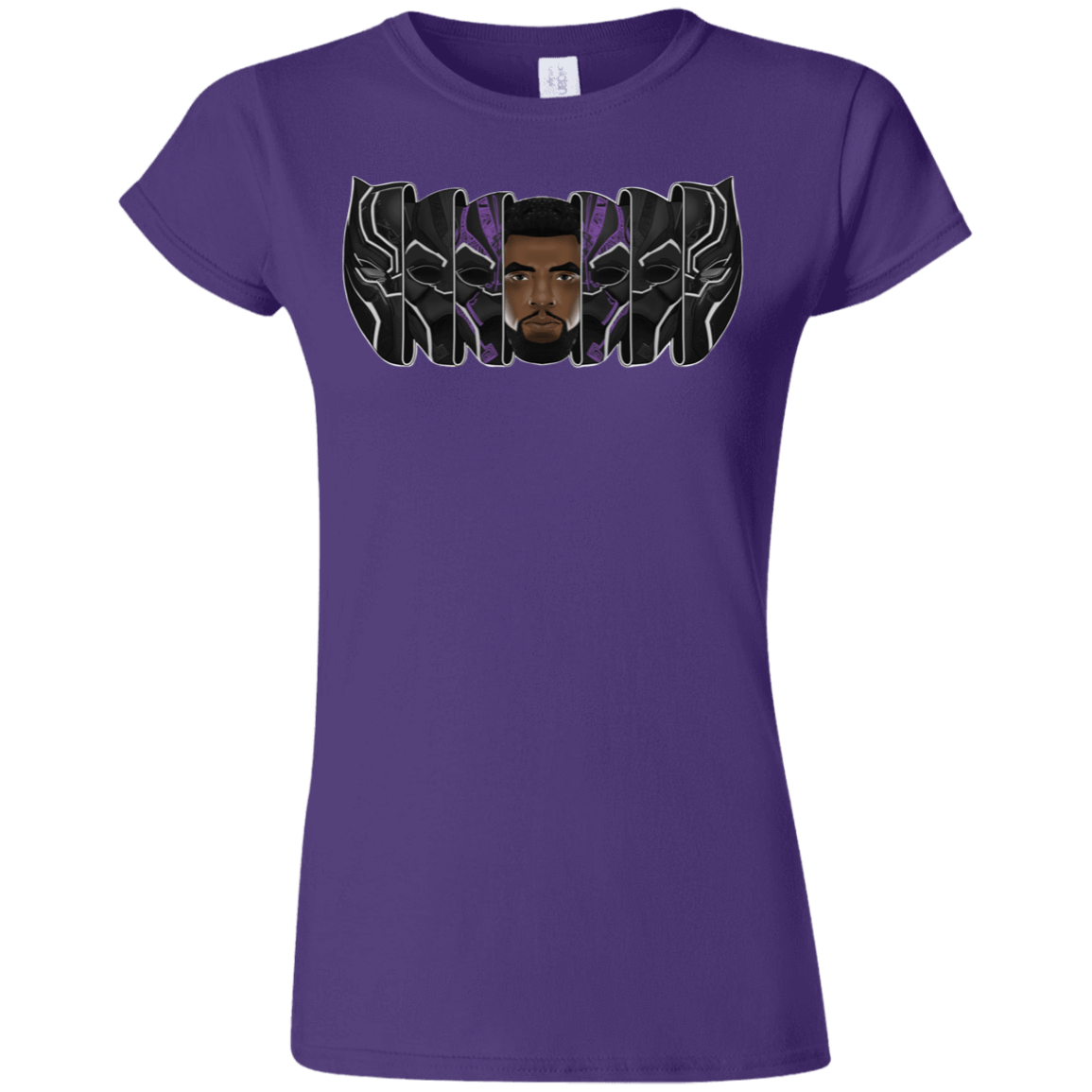 T-Shirts Purple / S Black Panther Mask Junior Slimmer-Fit T-Shirt