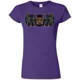 T-Shirts Purple / S Black Panther Mask Junior Slimmer-Fit T-Shirt