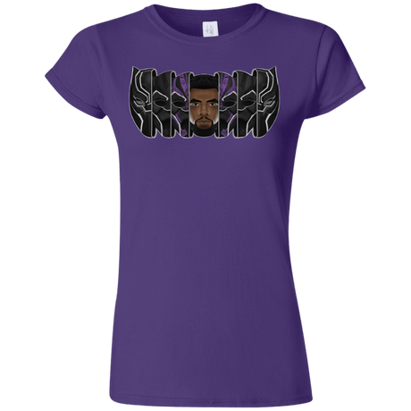 T-Shirts Purple / S Black Panther Mask Junior Slimmer-Fit T-Shirt