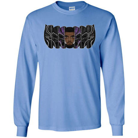 T-Shirts Carolina Blue / S Black Panther Mask Men's Long Sleeve T-Shirt