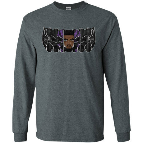 T-Shirts Dark Heather / S Black Panther Mask Men's Long Sleeve T-Shirt