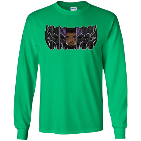 T-Shirts Irish Green / S Black Panther Mask Men's Long Sleeve T-Shirt