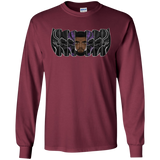 T-Shirts Maroon / S Black Panther Mask Men's Long Sleeve T-Shirt