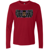 T-Shirts Cardinal / S Black Panther Mask Men's Premium Long Sleeve