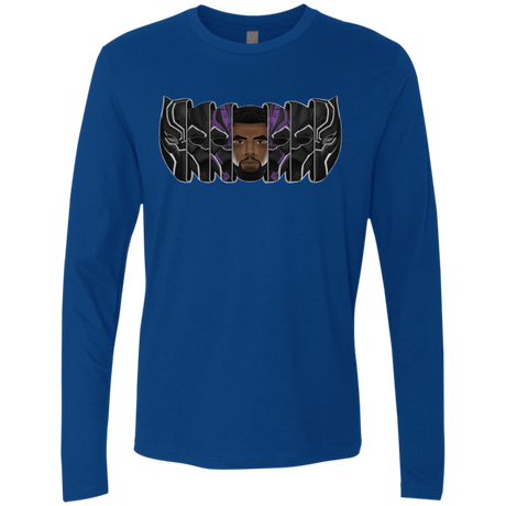 T-Shirts Royal / S Black Panther Mask Men's Premium Long Sleeve