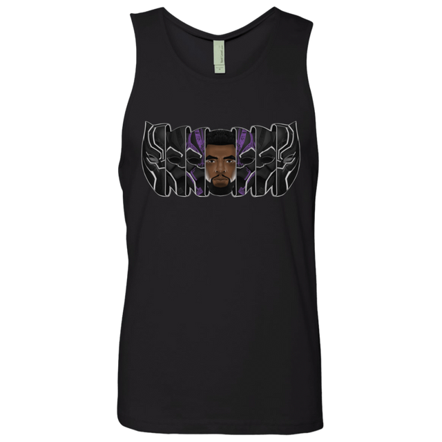 T-Shirts Black / S Black Panther Mask Men's Premium Tank Top