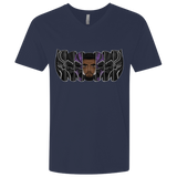 T-Shirts Midnight Navy / X-Small Black Panther Mask Men's Premium V-Neck