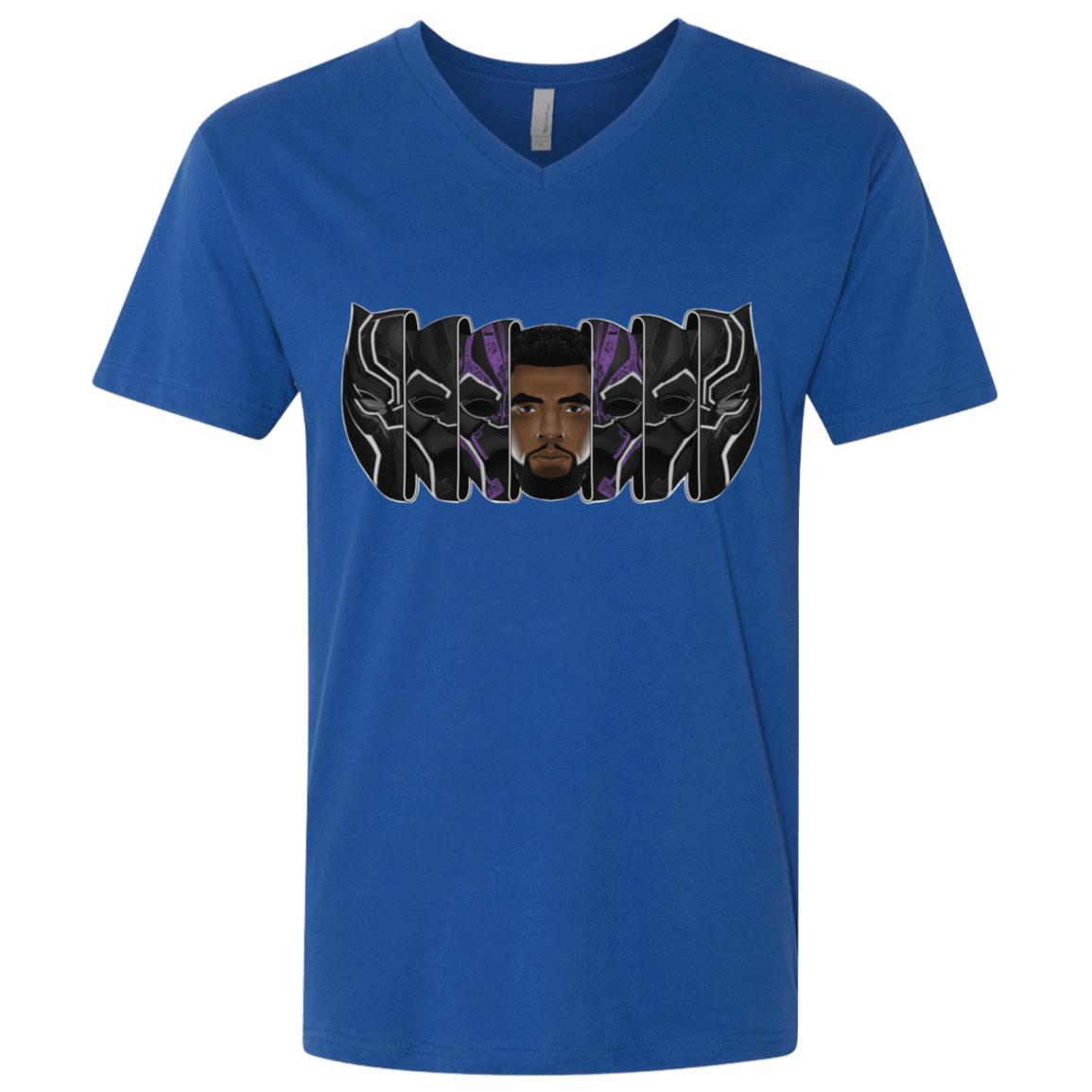 T-Shirts Royal / X-Small Black Panther Mask Men's Premium V-Neck