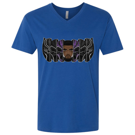 T-Shirts Royal / X-Small Black Panther Mask Men's Premium V-Neck