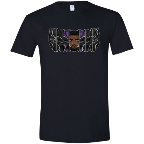 T-Shirts Black / X-Small Black Panther Mask Men's Semi-Fitted Softstyle