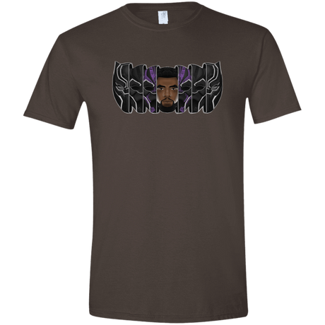 T-Shirts Dark Chocolate / S Black Panther Mask Men's Semi-Fitted Softstyle