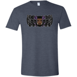 T-Shirts Heather Navy / S Black Panther Mask Men's Semi-Fitted Softstyle
