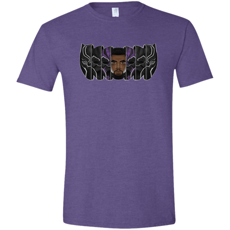 T-Shirts Heather Purple / S Black Panther Mask Men's Semi-Fitted Softstyle