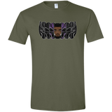 T-Shirts Military Green / S Black Panther Mask Men's Semi-Fitted Softstyle