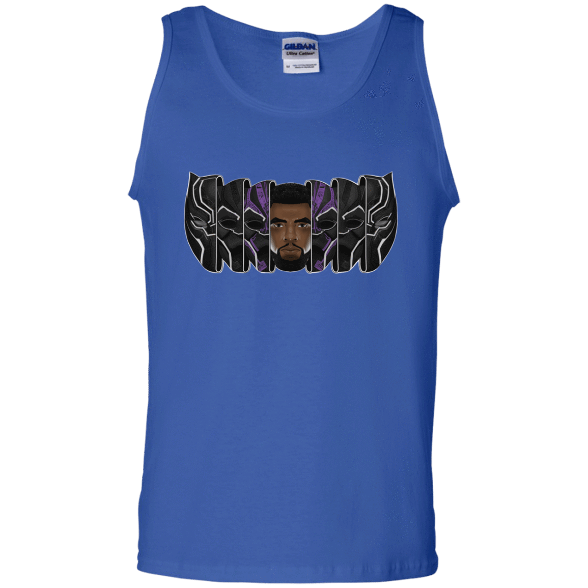 T-Shirts Royal / S Black Panther Mask Men's Tank Top