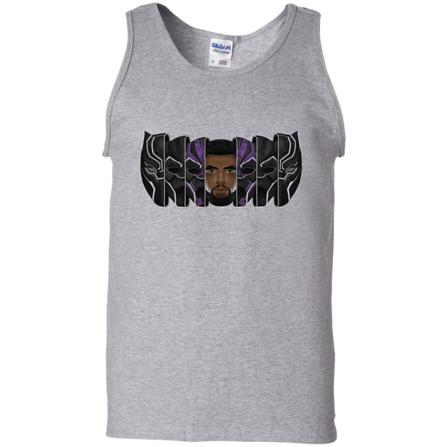 T-Shirts Sport Grey / S Black Panther Mask Men's Tank Top