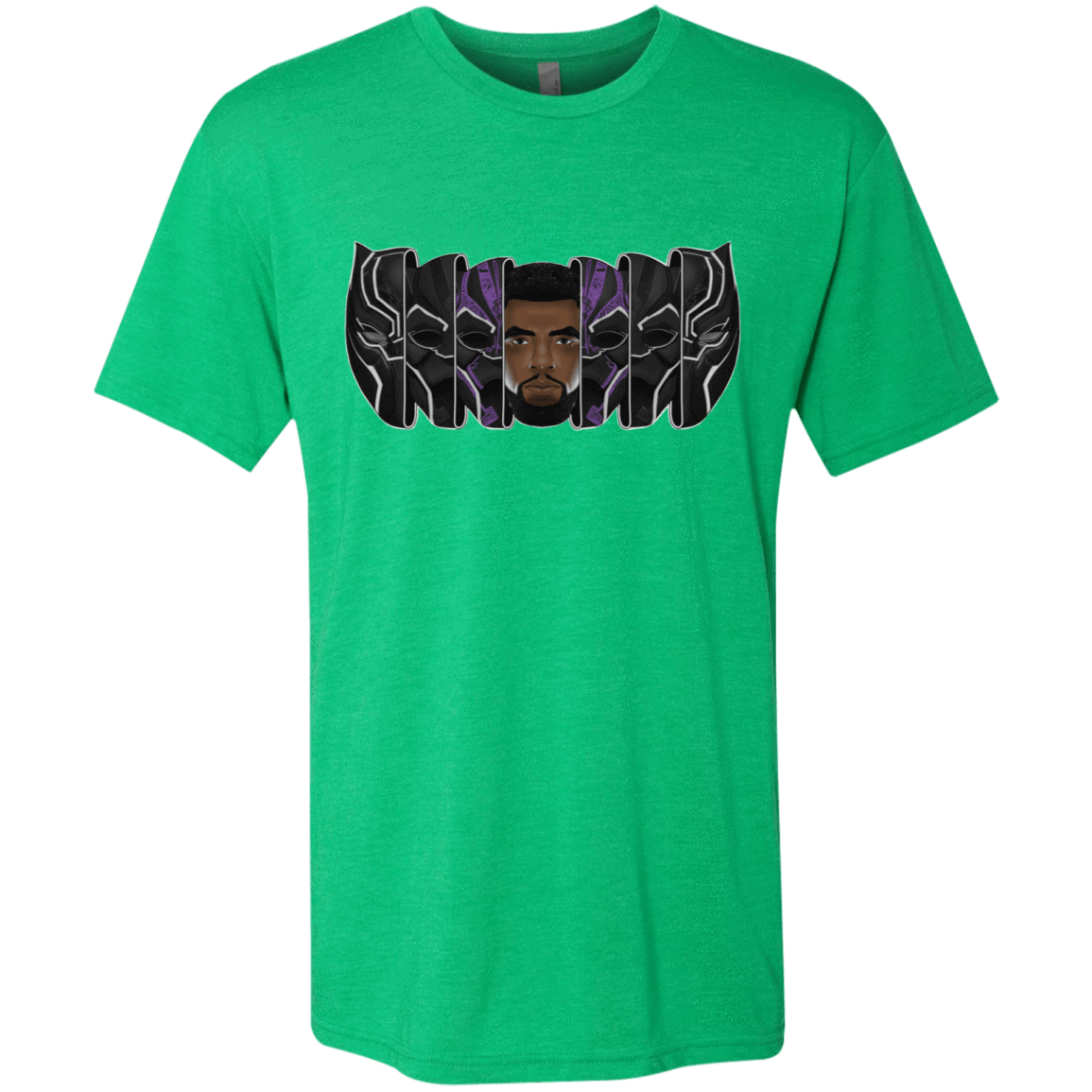 T-Shirts Envy / S Black Panther Mask Men's Triblend T-Shirt