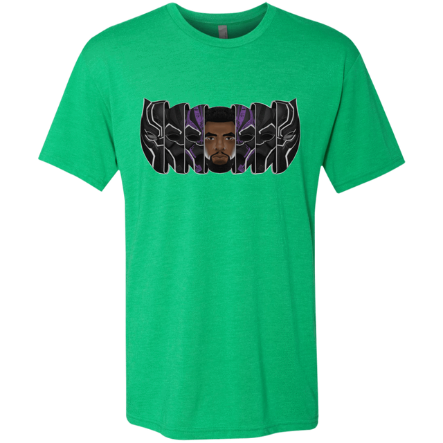 T-Shirts Envy / S Black Panther Mask Men's Triblend T-Shirt