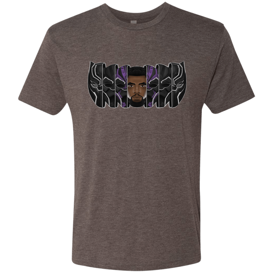 T-Shirts Macchiato / S Black Panther Mask Men's Triblend T-Shirt