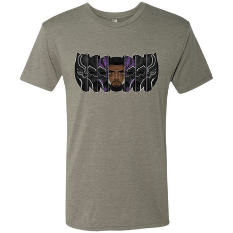 T-Shirts Venetian Grey / S Black Panther Mask Men's Triblend T-Shirt