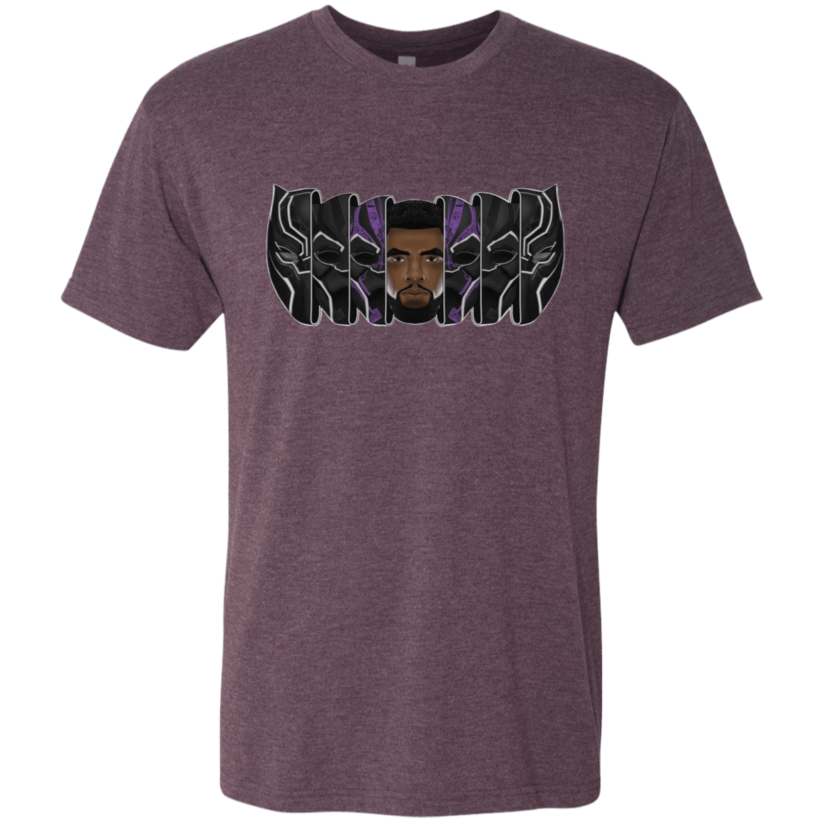 T-Shirts Vintage Purple / S Black Panther Mask Men's Triblend T-Shirt