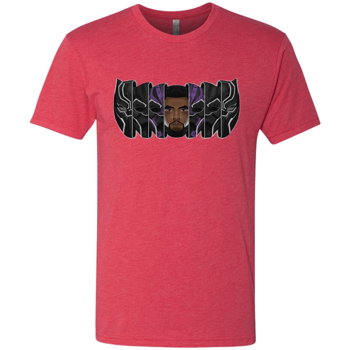 T-Shirts Vintage Red / S Black Panther Mask Men's Triblend T-Shirt