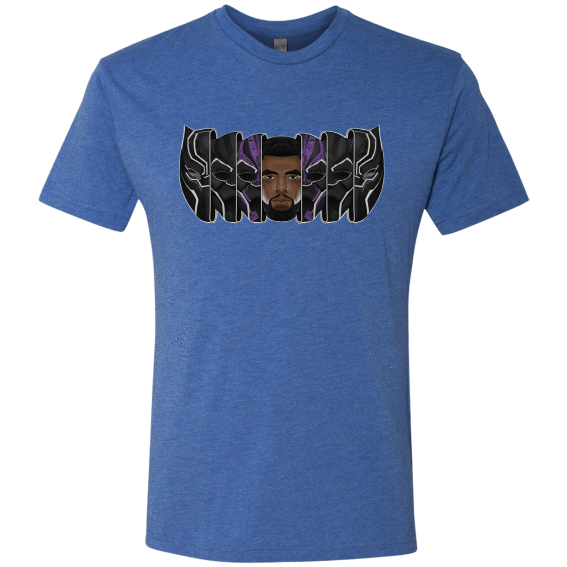 T-Shirts Vintage Royal / S Black Panther Mask Men's Triblend T-Shirt