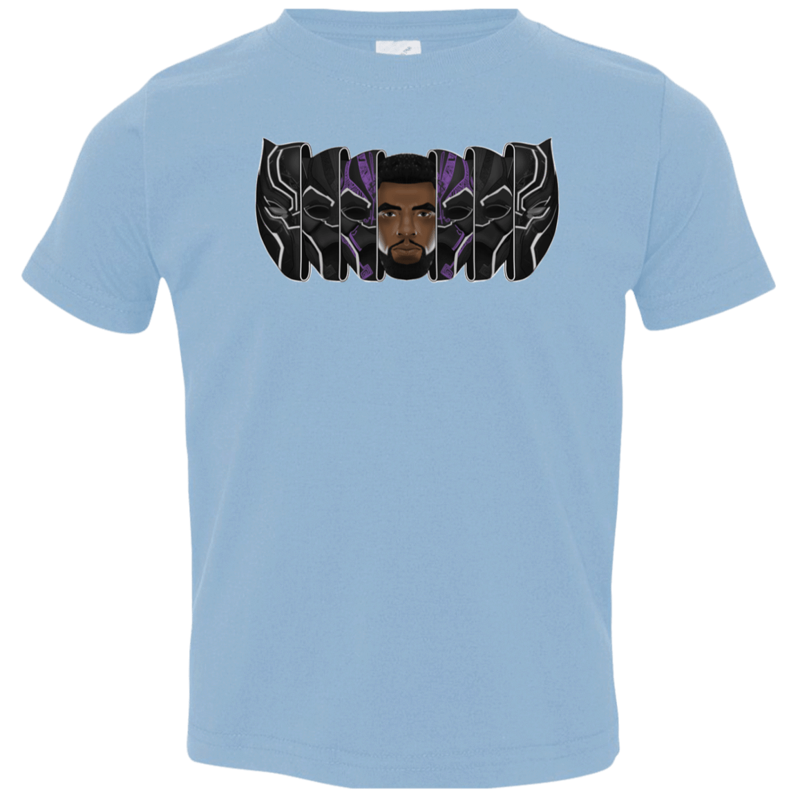 T-Shirts Light Blue / 2T Black Panther Mask Toddler Premium T-Shirt