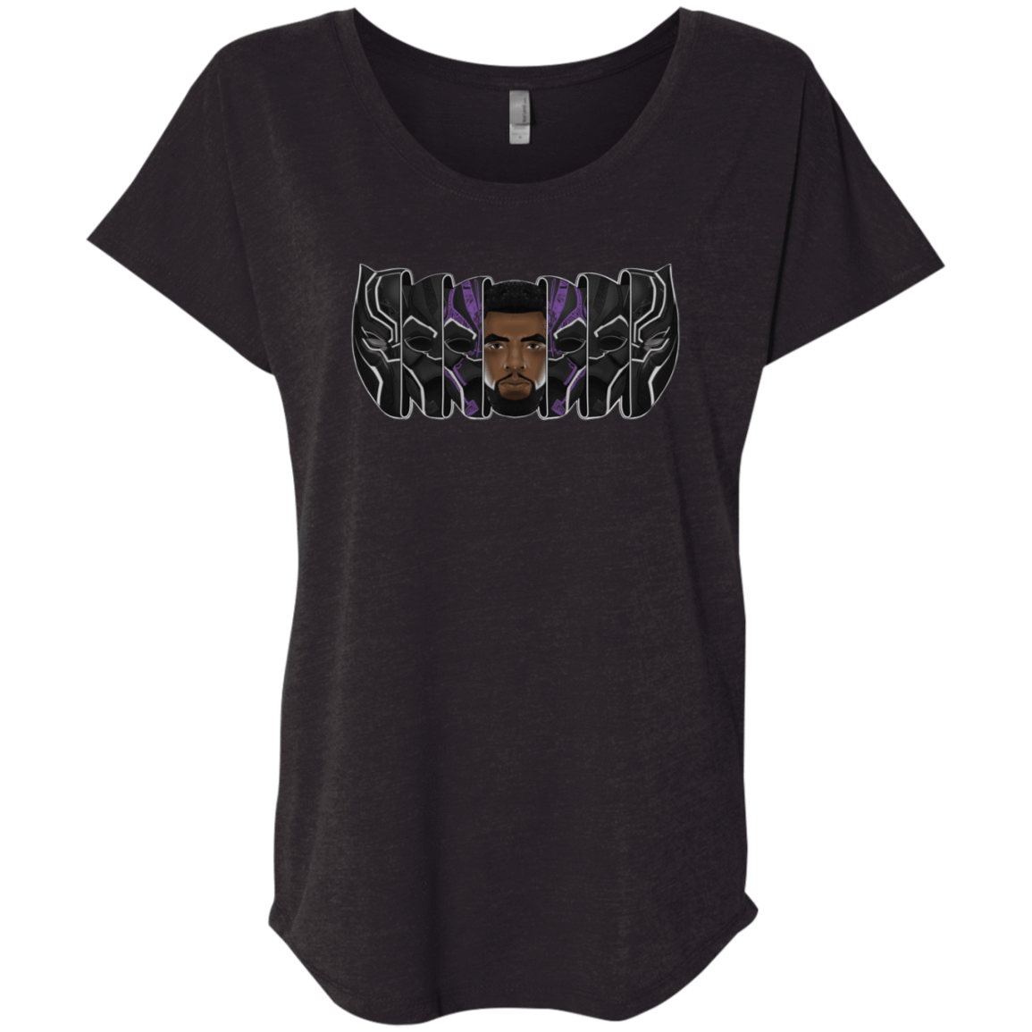 T-Shirts Vintage Black / X-Small Black Panther Mask Triblend Dolman Sleeve
