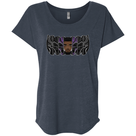 T-Shirts Vintage Navy / X-Small Black Panther Mask Triblend Dolman Sleeve