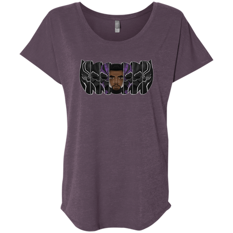 T-Shirts Vintage Purple / X-Small Black Panther Mask Triblend Dolman Sleeve